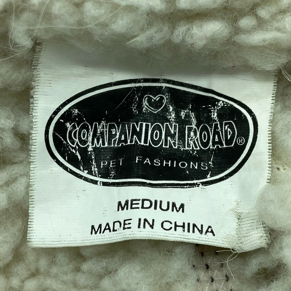 Companion Road Doggy Size Medium Sherpa Faux Suede Jacket Quiet Luxury Cabincore